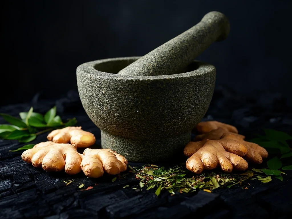 研磨草本素材